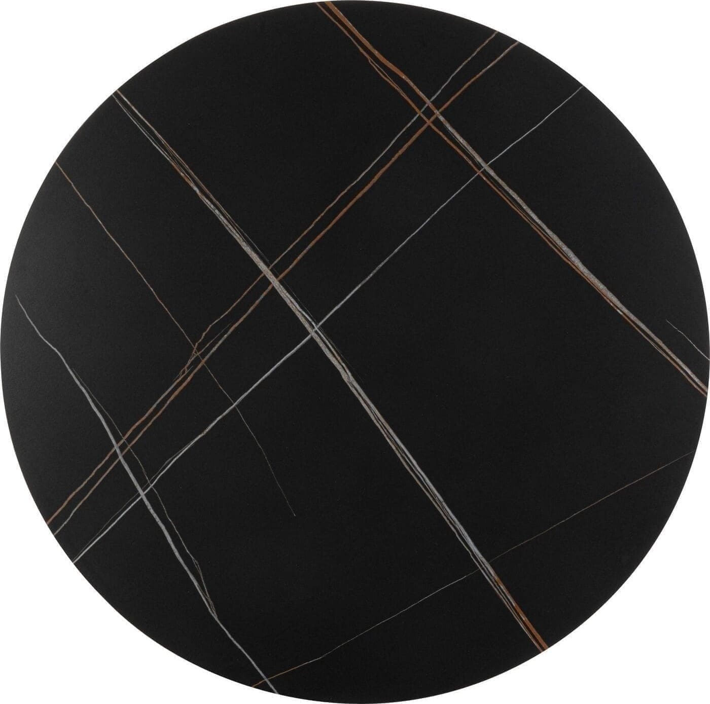 Tafel Invitation Set Ceramic Black Black Ø120cm Kare Design Eettafel 70496