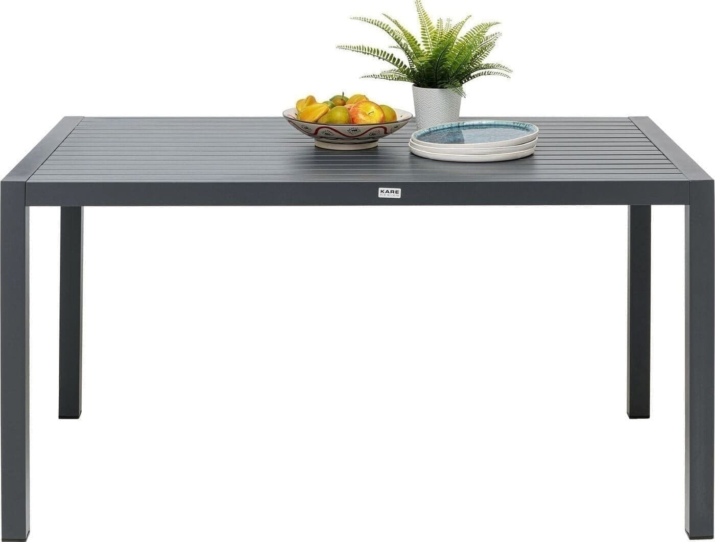 Tafel Madagascar Black 80x140cm Kare Design Eettafel 70625
