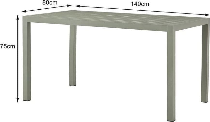 Tafel Madagascar Green 80x140cm Kare Design Eettafel 70626