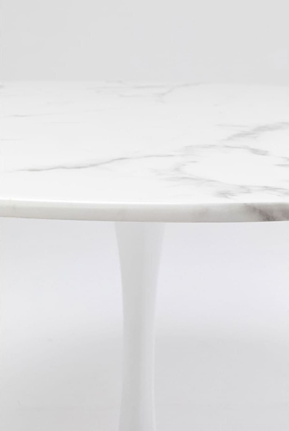 Tafel Veneto Marble White Ø110cm Kare Design Eettafel 86017