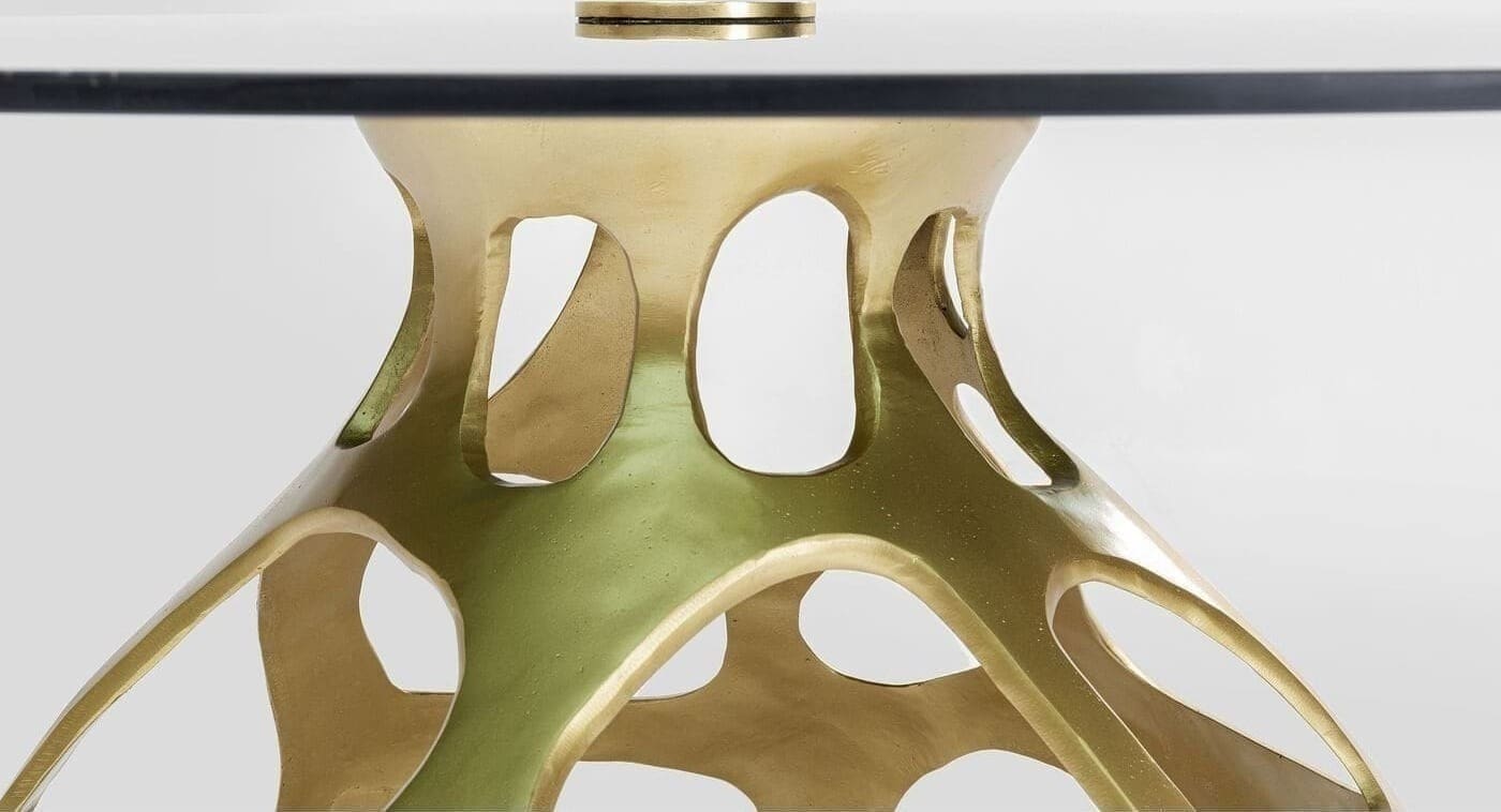 Tafel Volcano Gold Ø120cm Kare Design Eettafel 85699