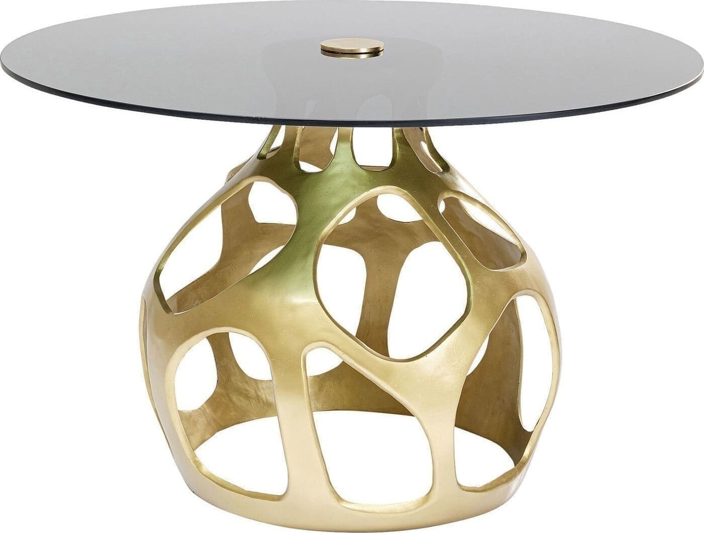 Tafel Volcano Gold Ø120cm Kare Design Eettafel 85699