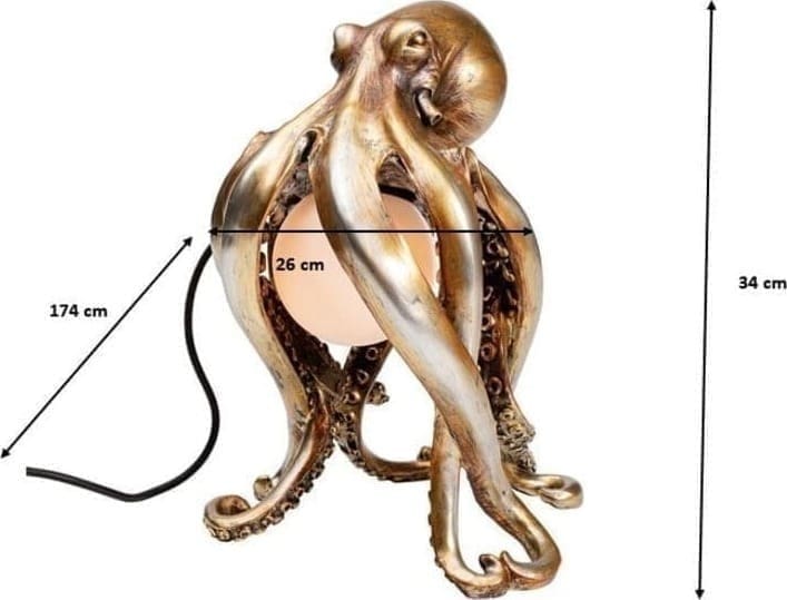 Tafellamp Animal Octopus 34cm Kare Design Tafellamp 52701