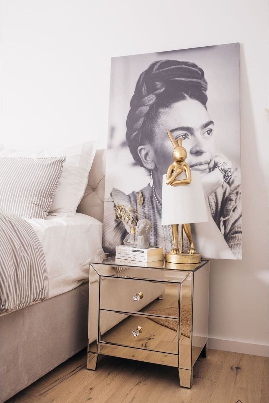 Tafellamp Animal Rabbit Gold/White 68cm Kare Design Tafellamp 61598