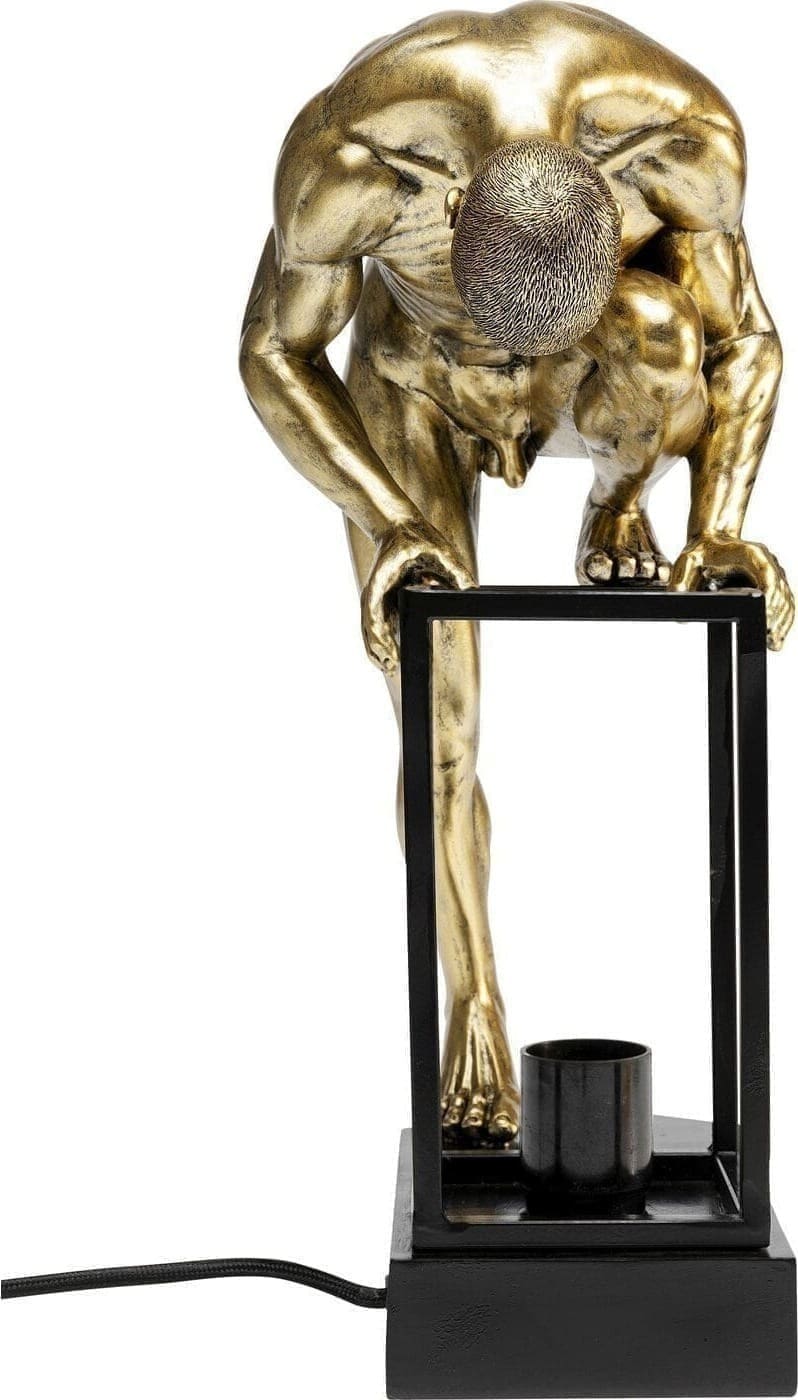 Tafellamp Nude Man Stretching 39cm Kare Design Tafellamp 56886