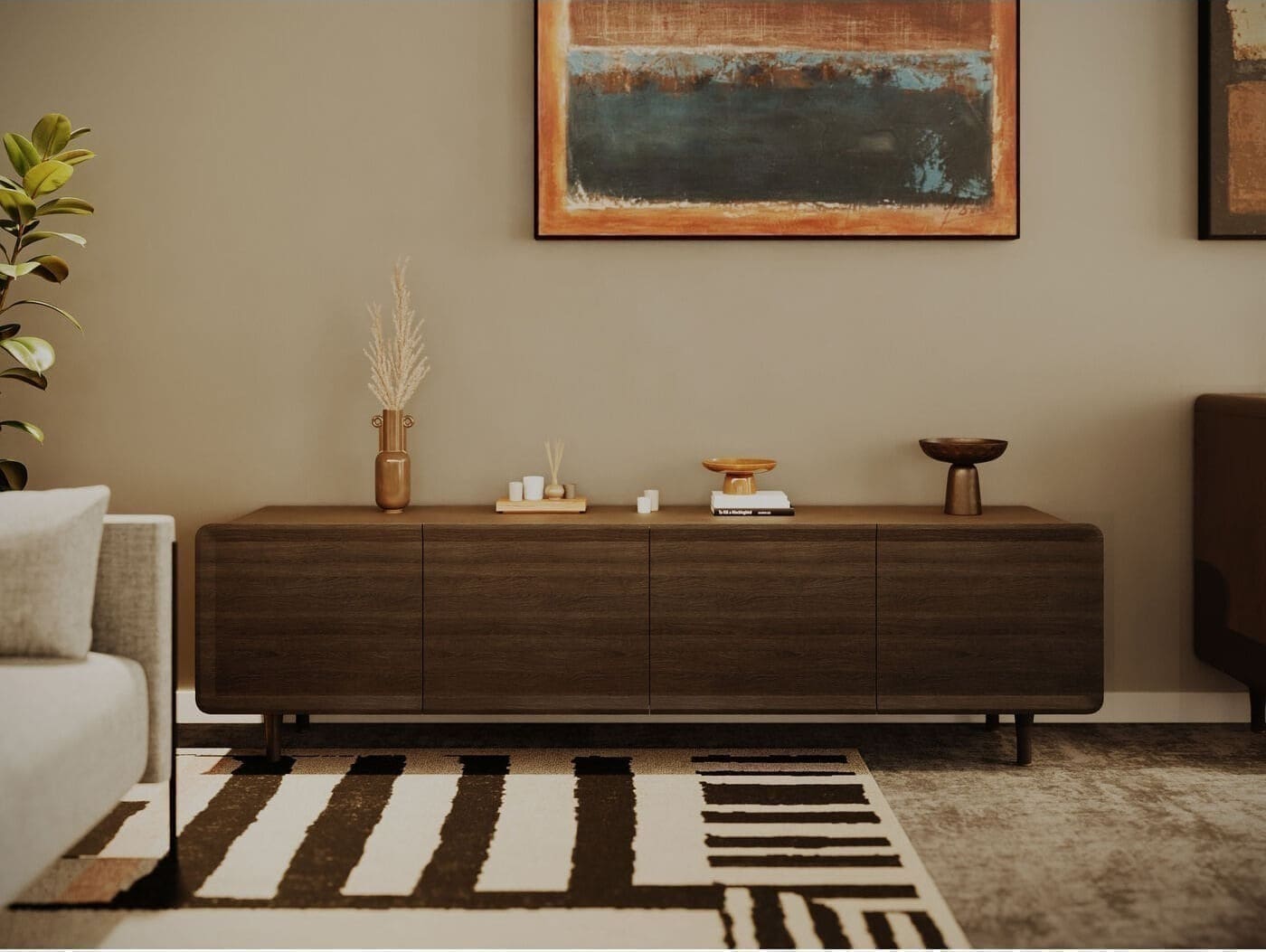 Tv-dressoir Divine 200x57cm Kare Design Tv-meubel|Tv-dressoir 70051