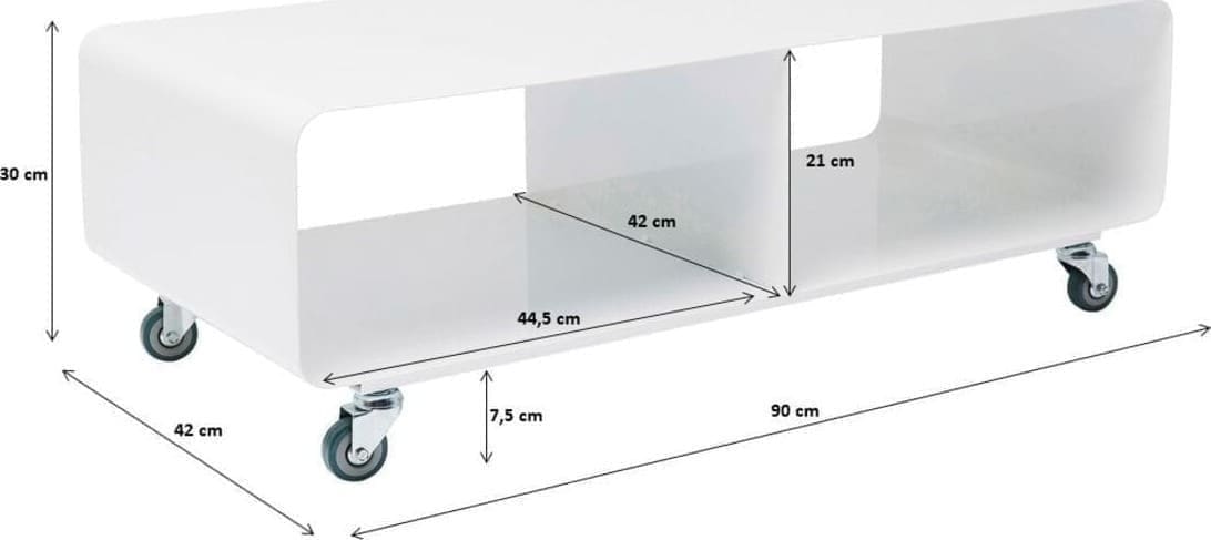 Tv-dressoir Lounge M White Kare Design Tv-meubel|Tv-dressoir 70441