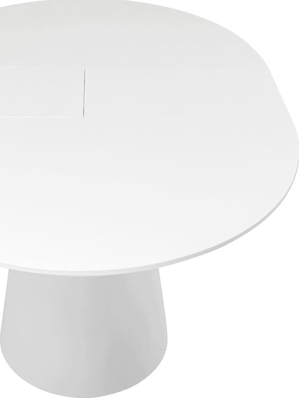 Uitschuiftafel Benvenuto White Matt 200(50)x110cm Kare Design Uitschuiftafel 80819