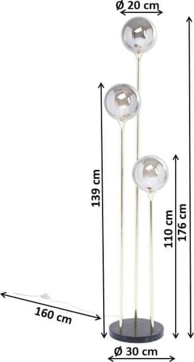 Vloerlamp Al Capone Tre Kare Design Vloerlamp 51762