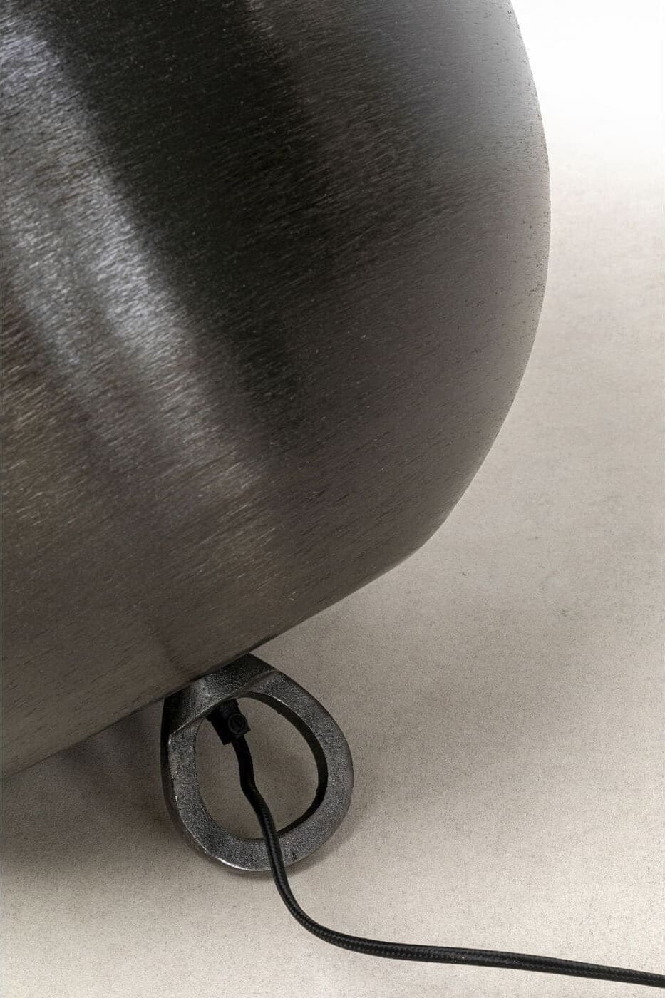 Vloerlamp Apollon Smooth Graphite Ø50cm Kare Design Vloerlamp 54281