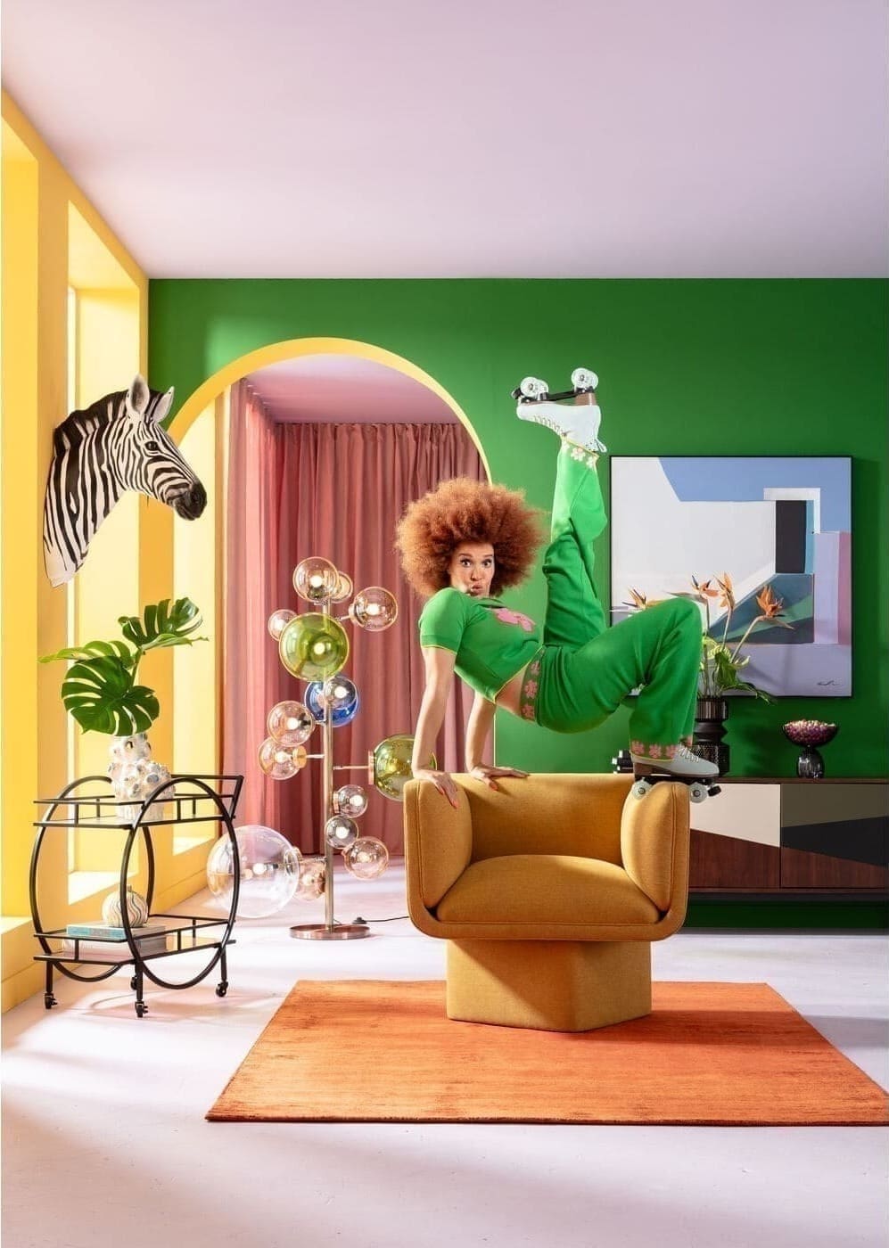 Vloerlamp Baloon Colore 160cm Kare Design Vloerlamp 38316