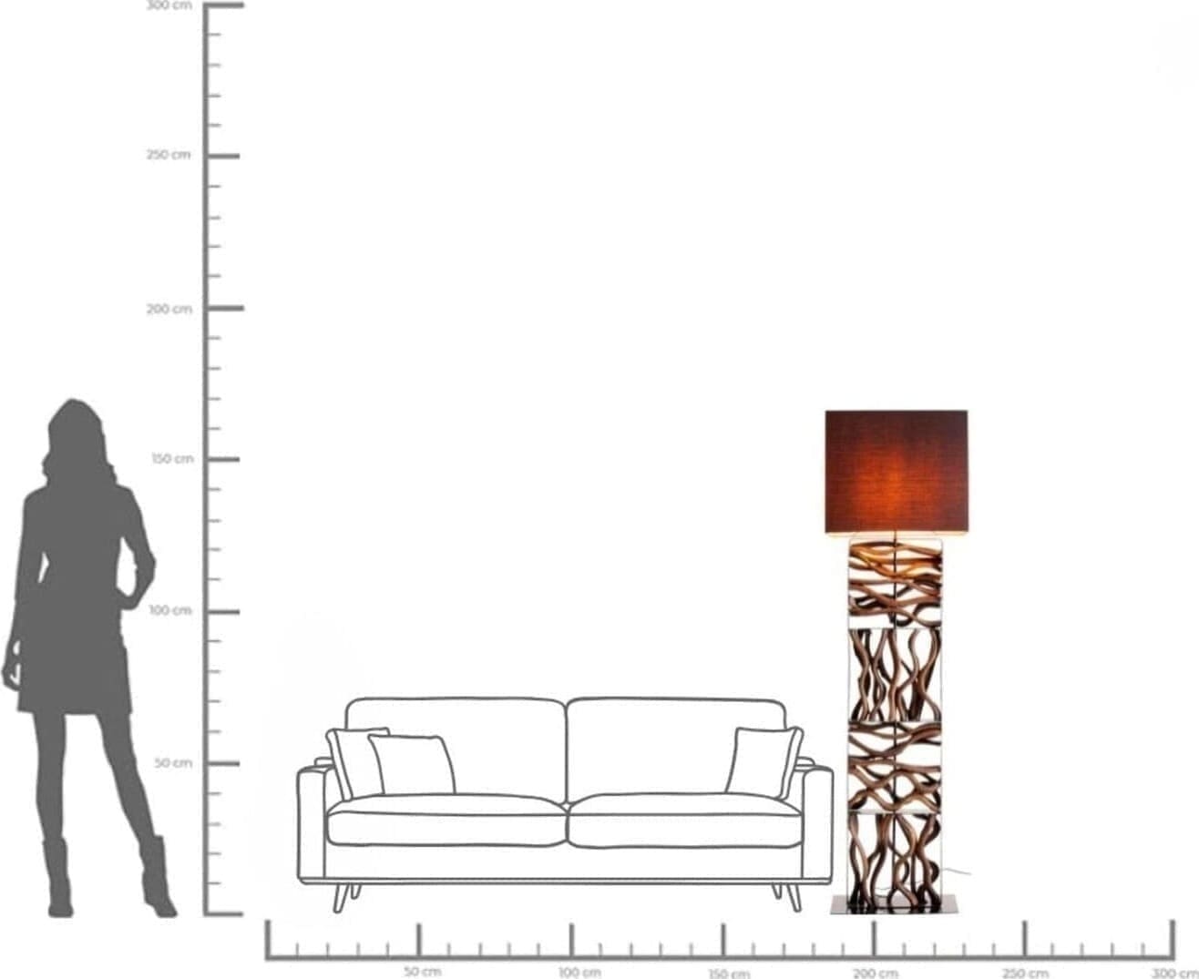 Vloerlamp Nature Wave Kare Design Vloerlamp 51805