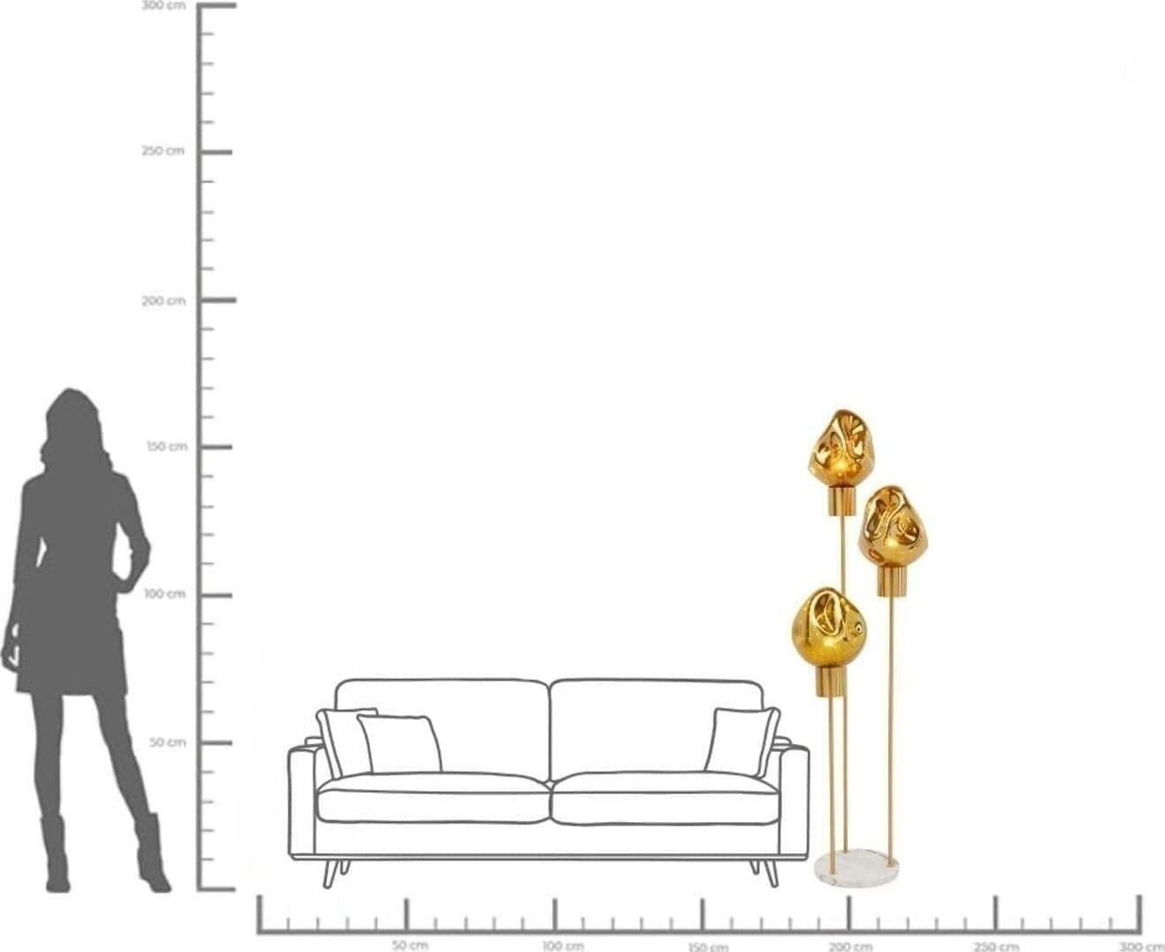 Vloerlamp Supernova Amber Kare Design Vloerlamp 57296