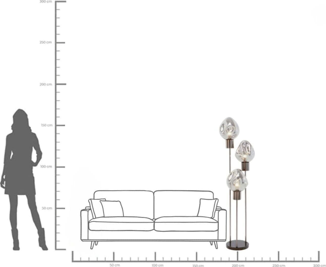 Vloerlamp Supernova Smoky Kare Design Vloerlamp 57295