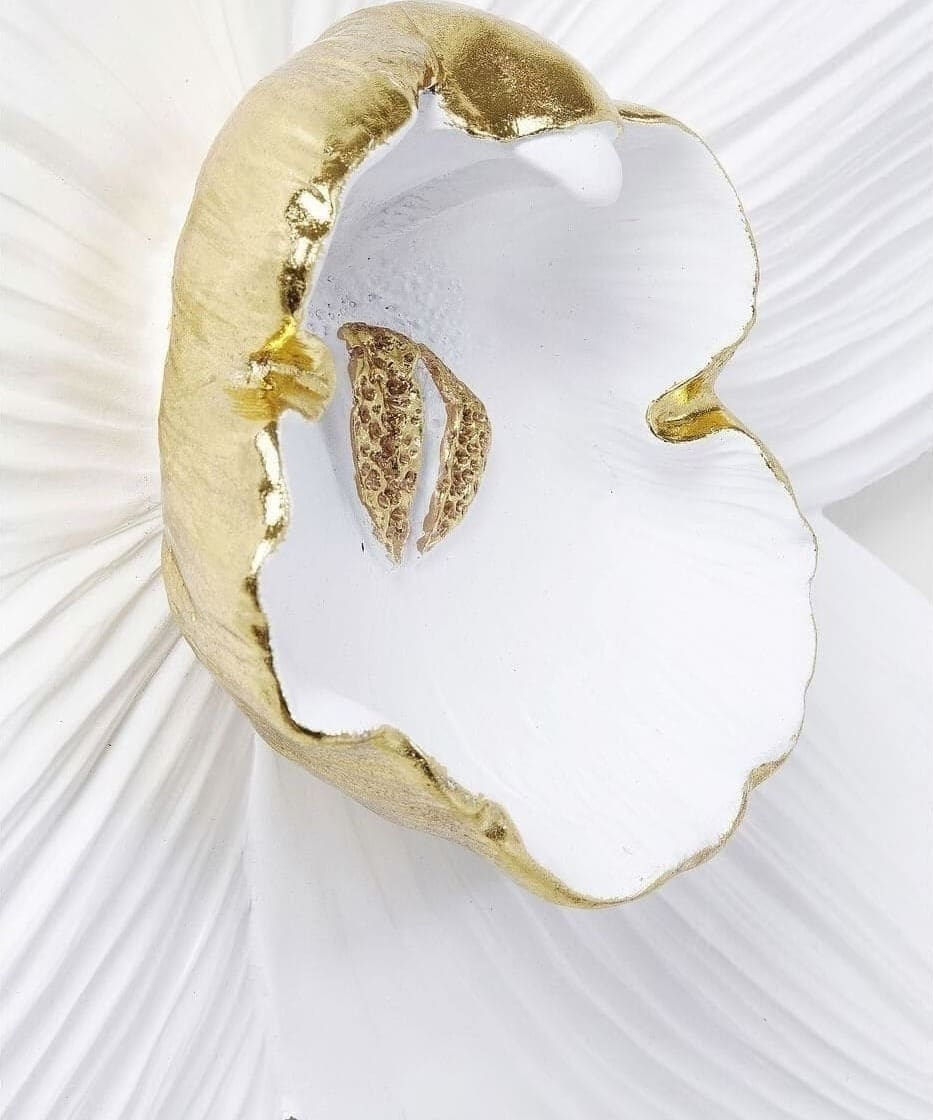 Wanddecoratie Orchid White 54cm Kare Design Wanddecoratie 69163