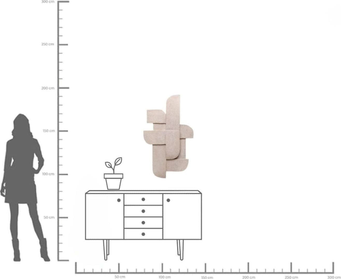 Wanddecoratie Rotondo 100cm Kare Design Wanddecoratie 56606