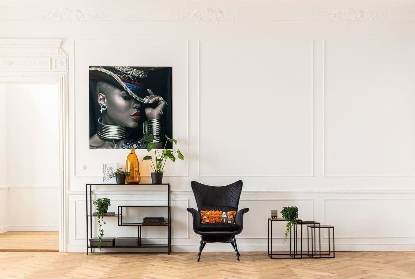Wandplank Loft Black 115x100cm Kare Design Wandplank 84125