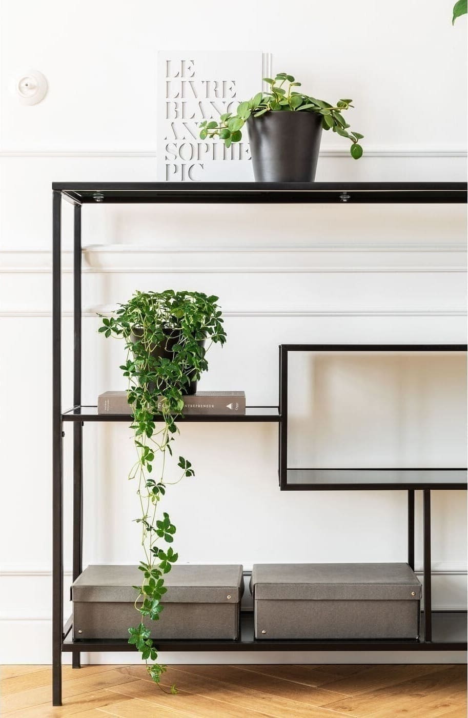 Wandplank Loft Black 115x100cm Kare Design Wandplank 84125