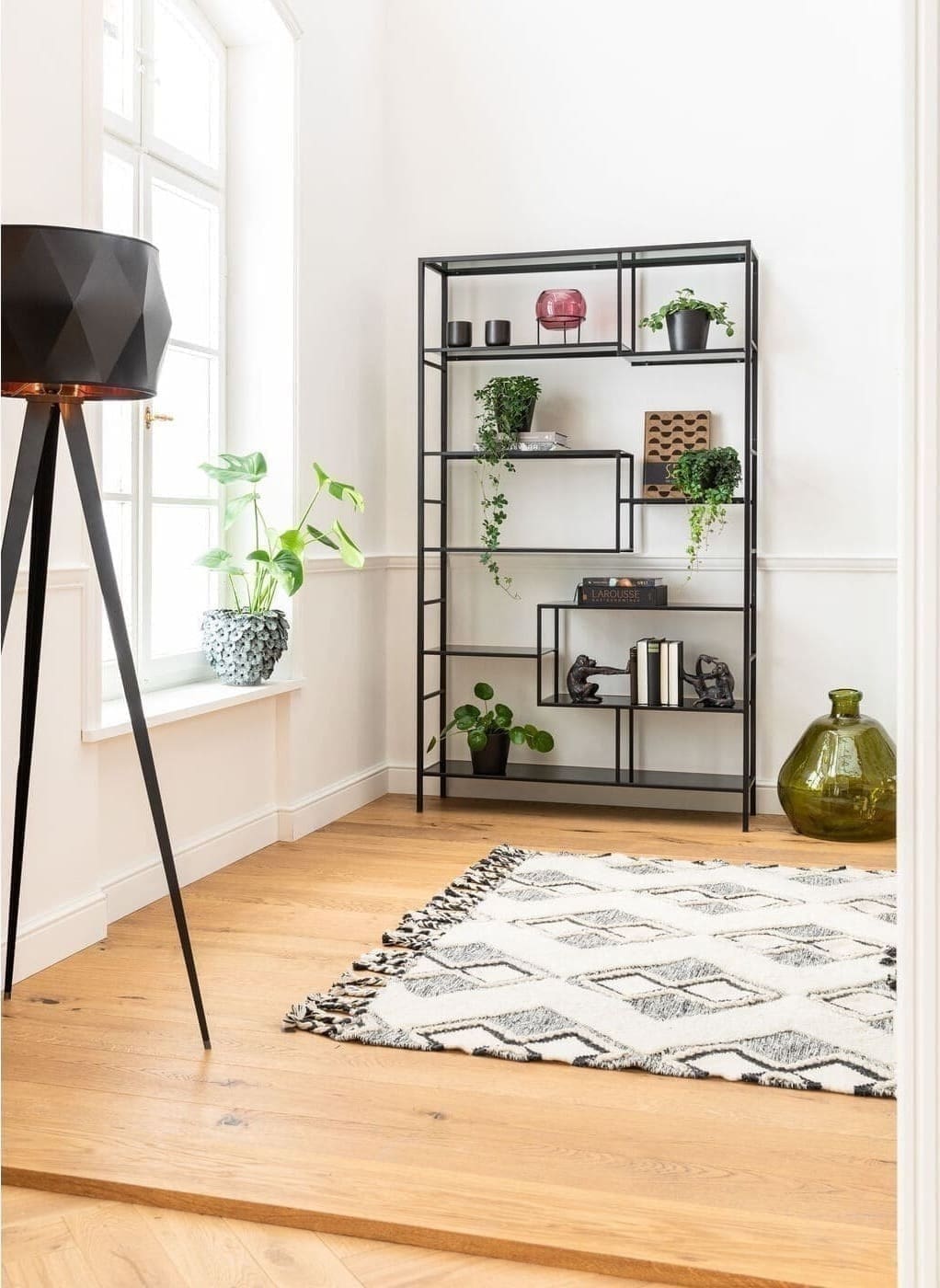 Wandplank Loft Black 115x195cm Kare Design Wandplank 84124