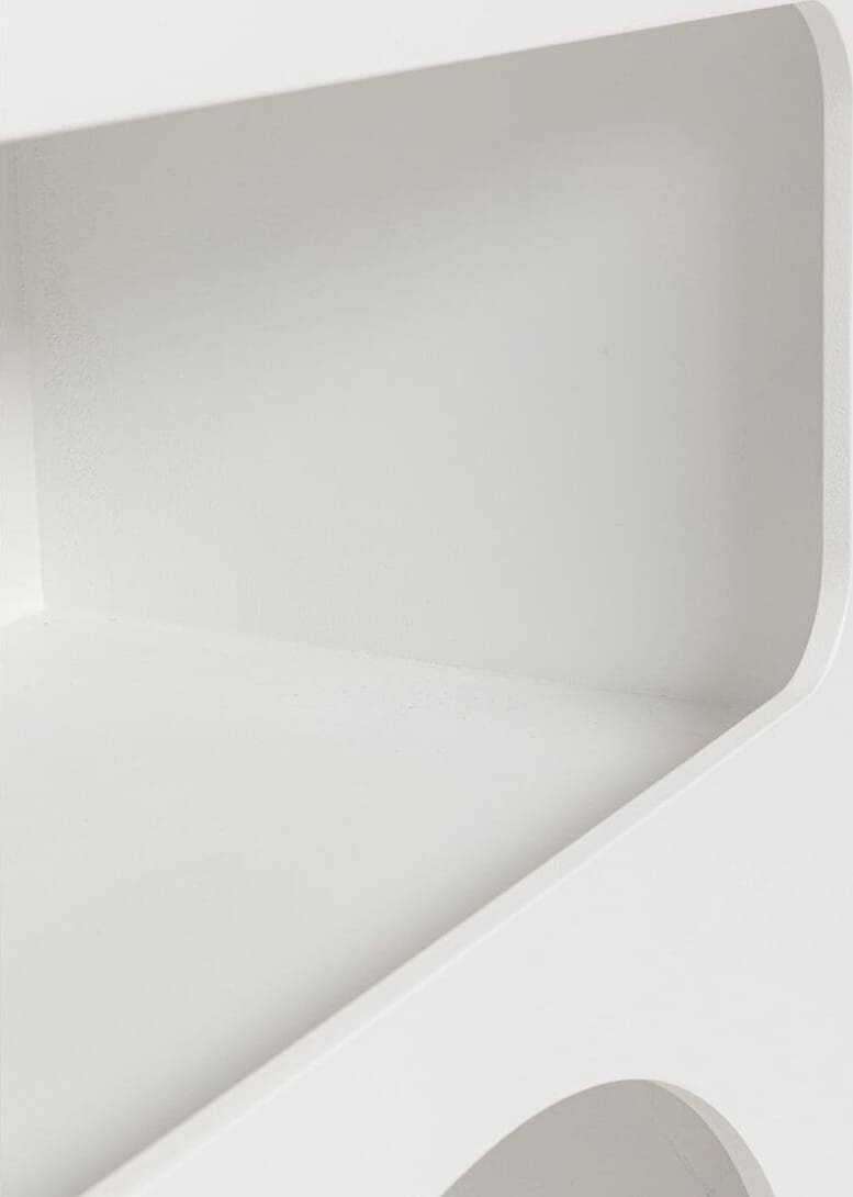 Wandplank Paco White 140x75cm Kare Design Wandplank 87973
