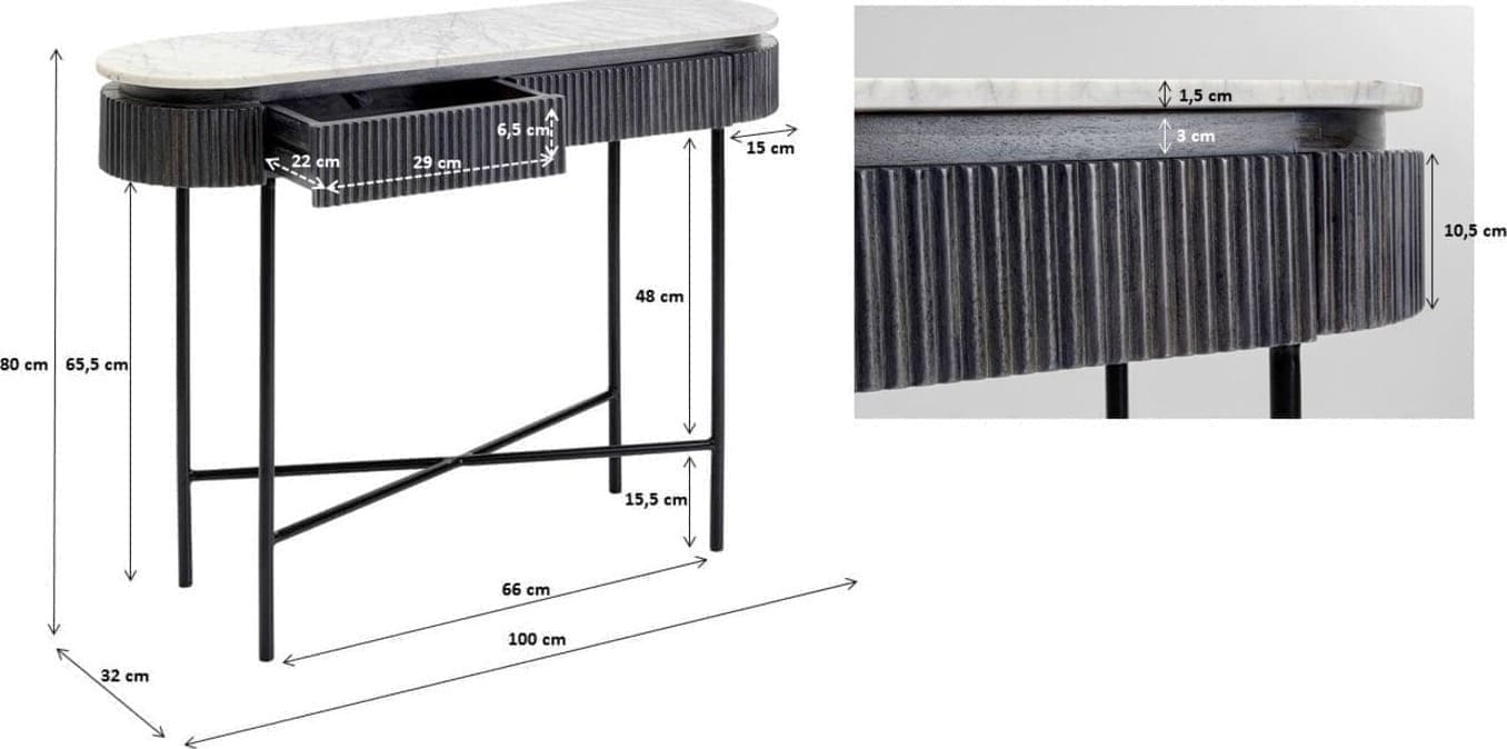 Wandtafel Glenn - 100x32cm - Afbeelding 29