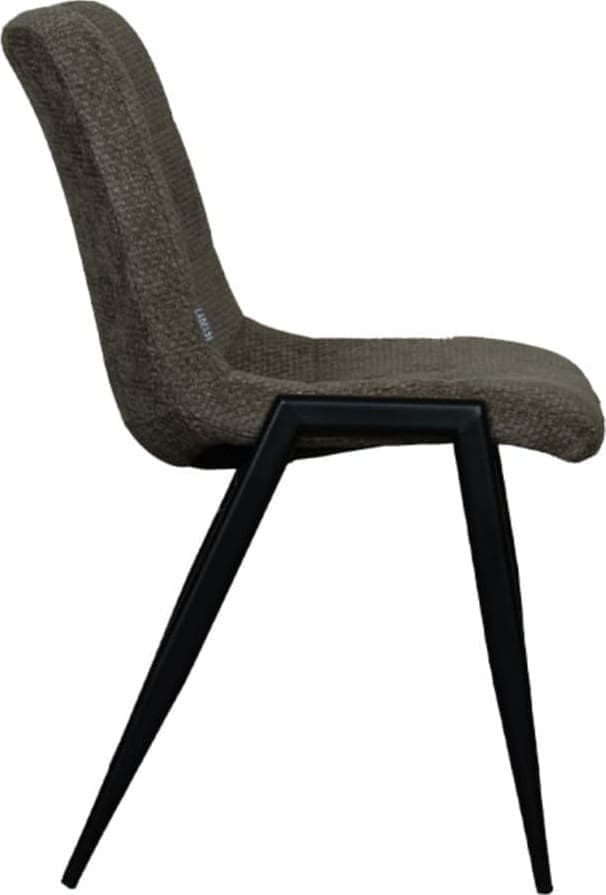 LABEL51 Eetkamerstoel Noor - Hunter - Elite - Black Frame Groen Eetkamerstoel