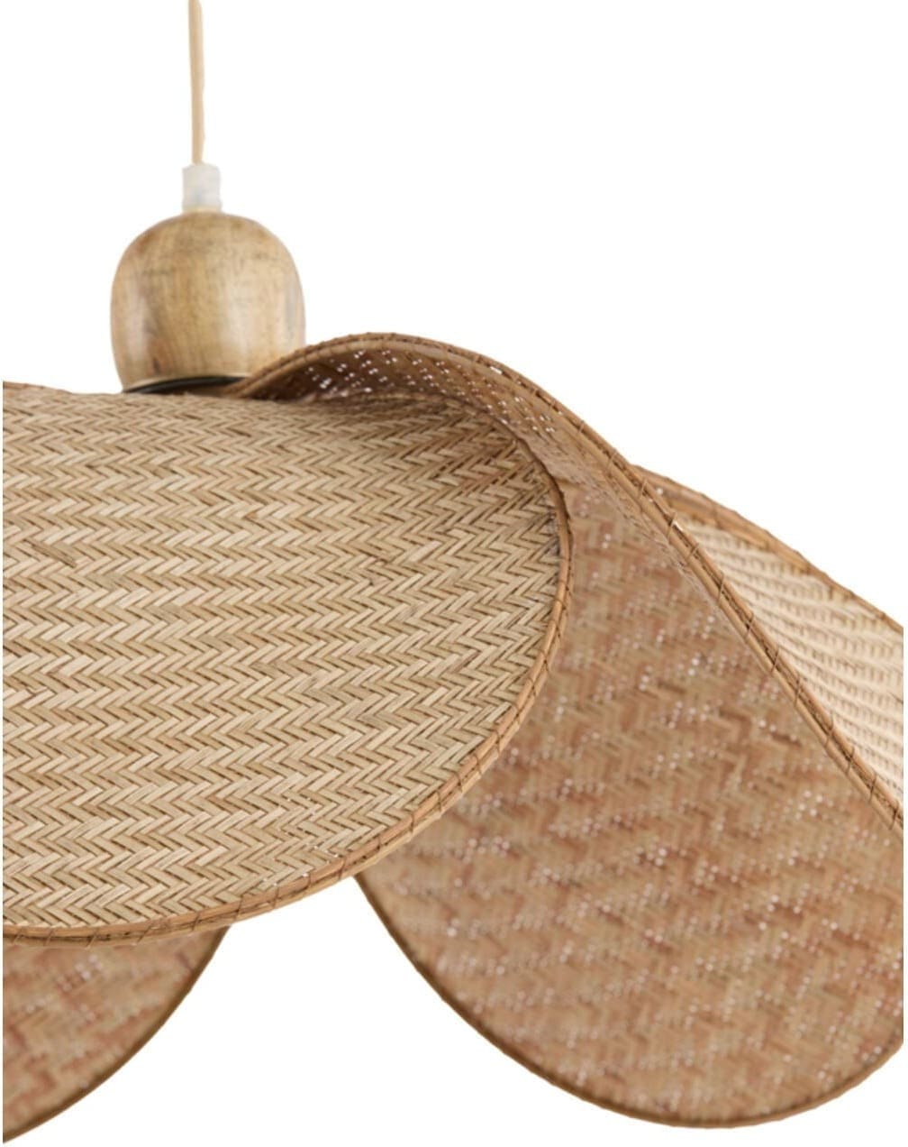 Hanglamp Lavrio - Webbing Naturel+hout Light & Living Hanglamp 2984833