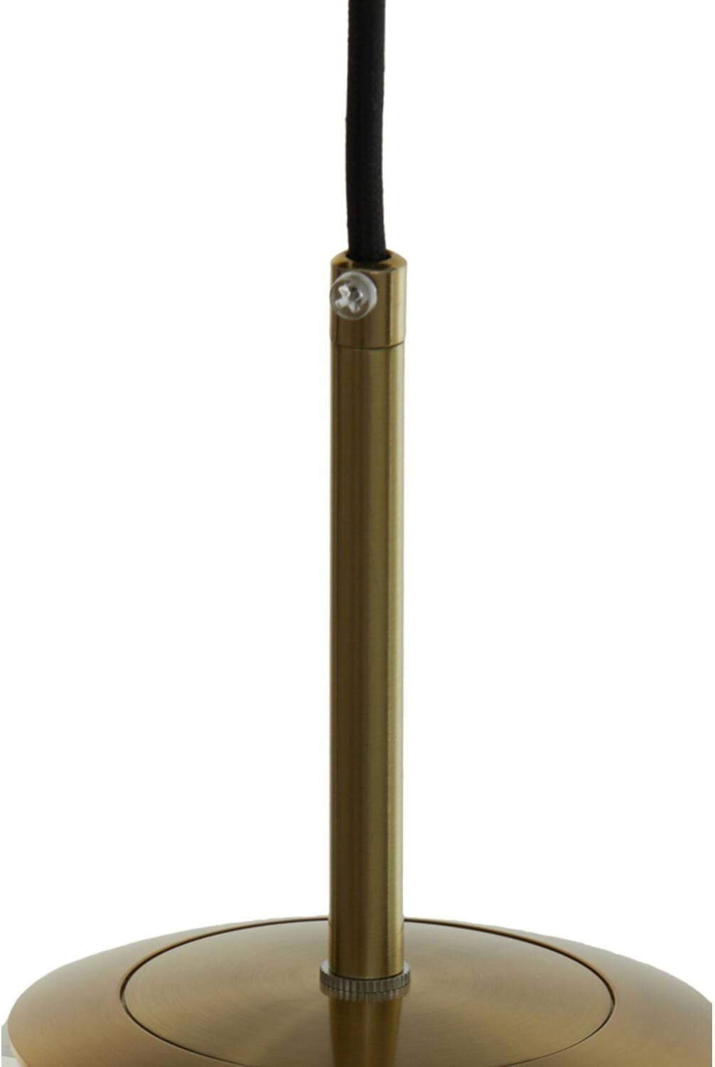 Hanglamp Medina - Antiek Brons+glas Amber Light & Living Hanglamp 2958785