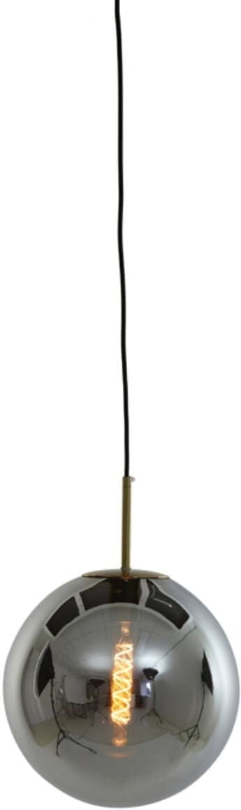 Hanglamp Medina - Antiek Brons+smoke Glas Light & Living Hanglamp 2958765