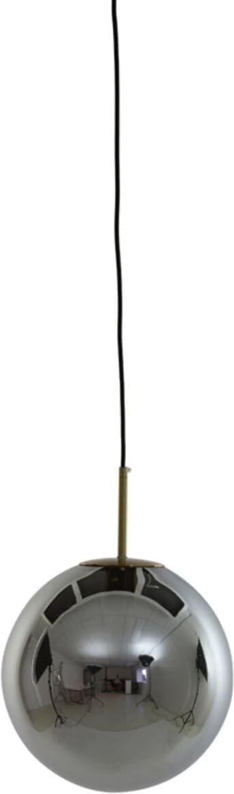 Hanglamp Medina - Antiek Brons+smoke Glas Light & Living Hanglamp 2958765