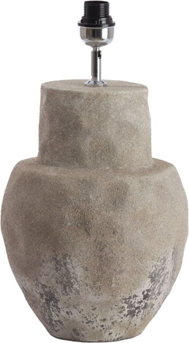 Lampvoet Lezama - Keramiek Ruw Vintage Grijs Light & Living Lampvoet 1739125