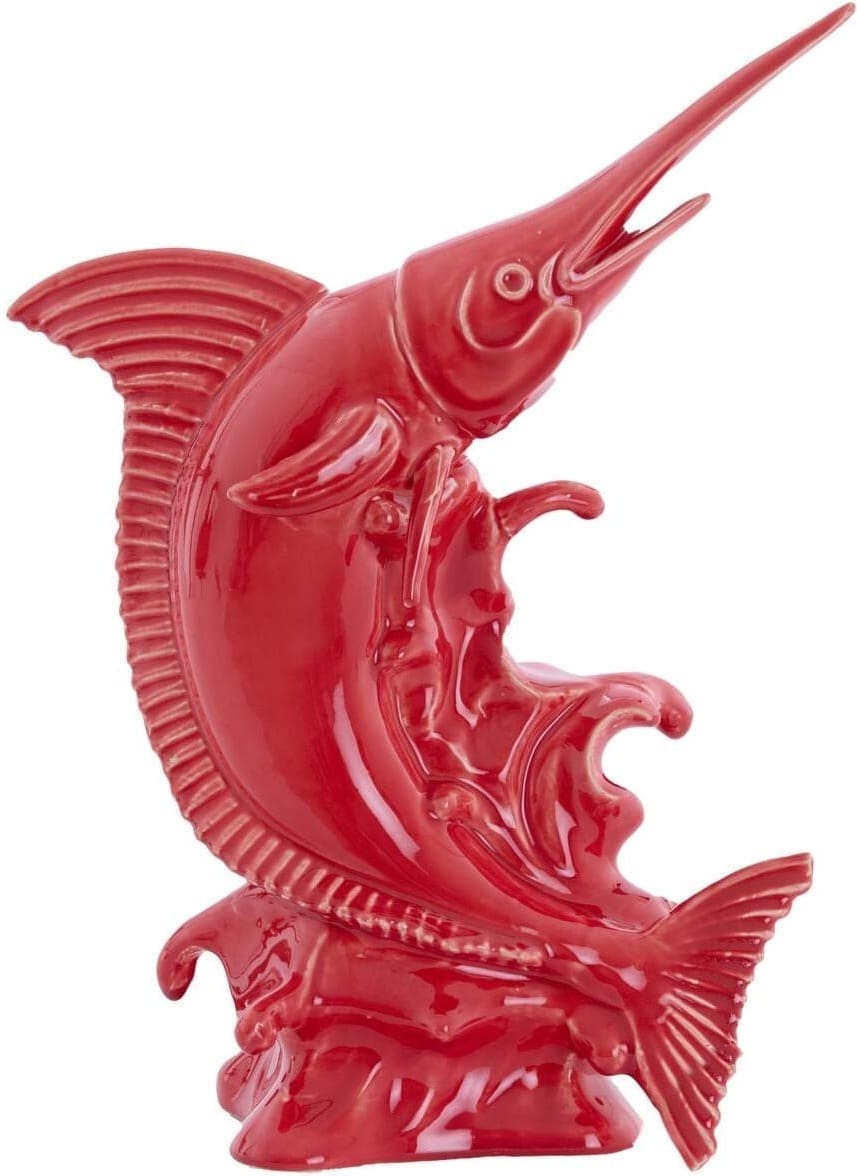 Ornament Swordfish - Keramiek Rood Light & Living Beeld 7605979