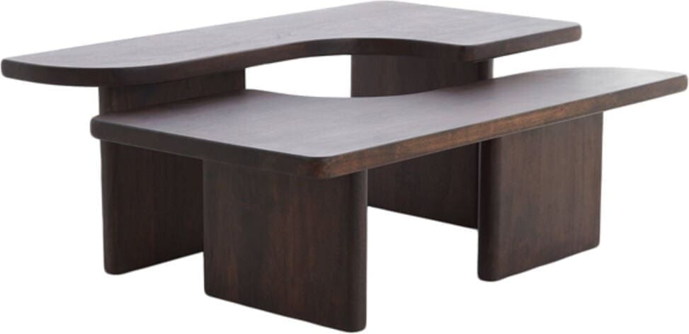 Salontafel Crato - Acacia Hout Chocola Br Light & Living Salontafel 5517584