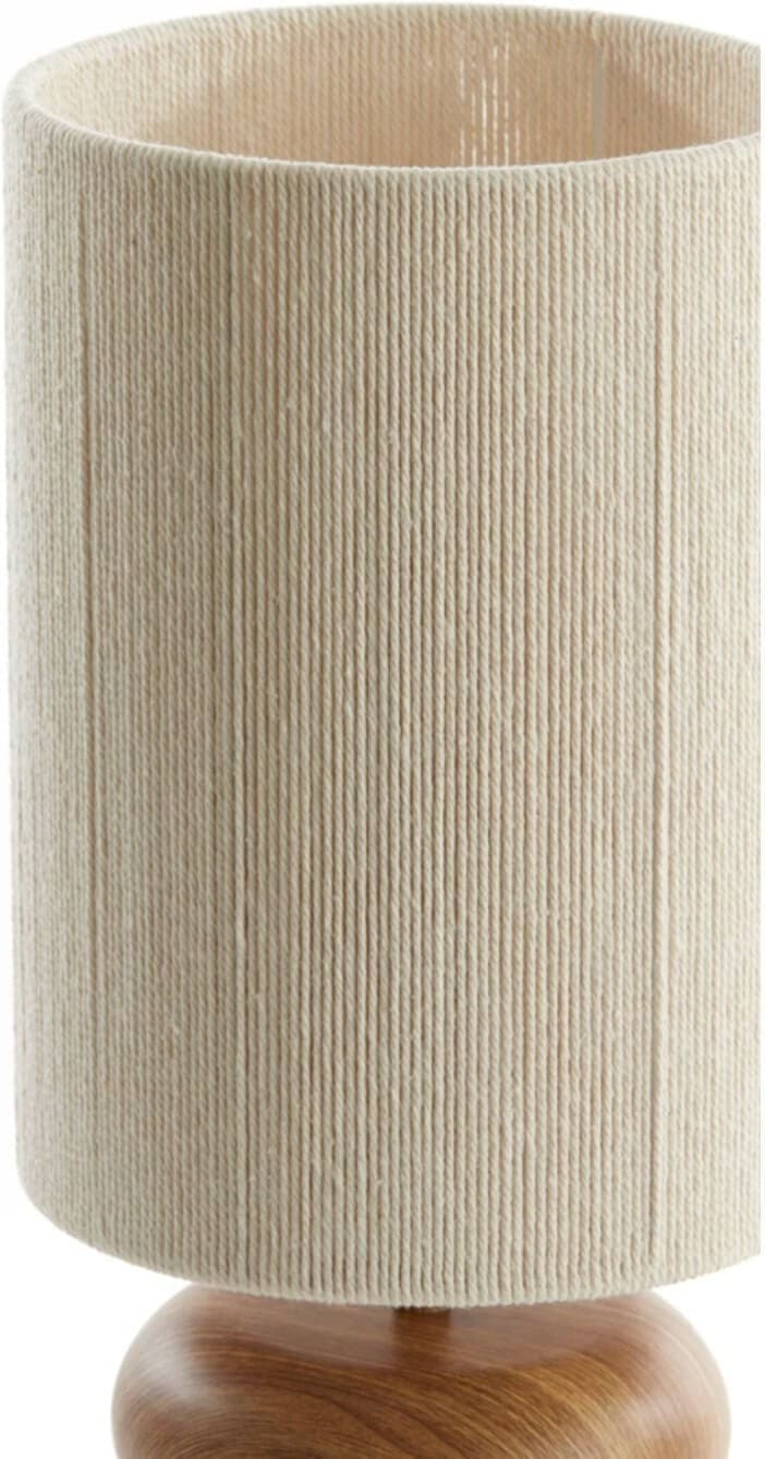 Tafellamp Danialo - Hout Print Naturel+touw Crème Light & Living Tafellamp 1885543