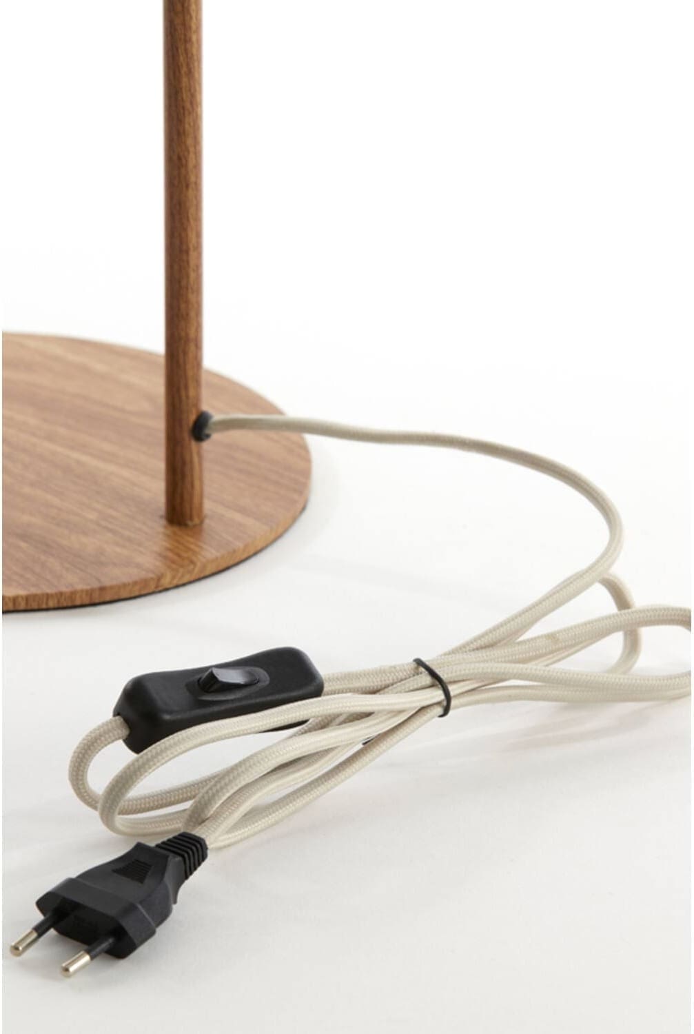 Tafellamp Donio - Hout Print Naturel+touw Crème Light & Living Tafellamp 1885643