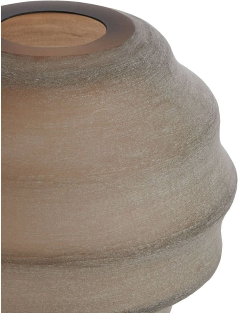 Vaas Nayoro - Glas Mat Licht Bruin Light & Living Vaas 5711482