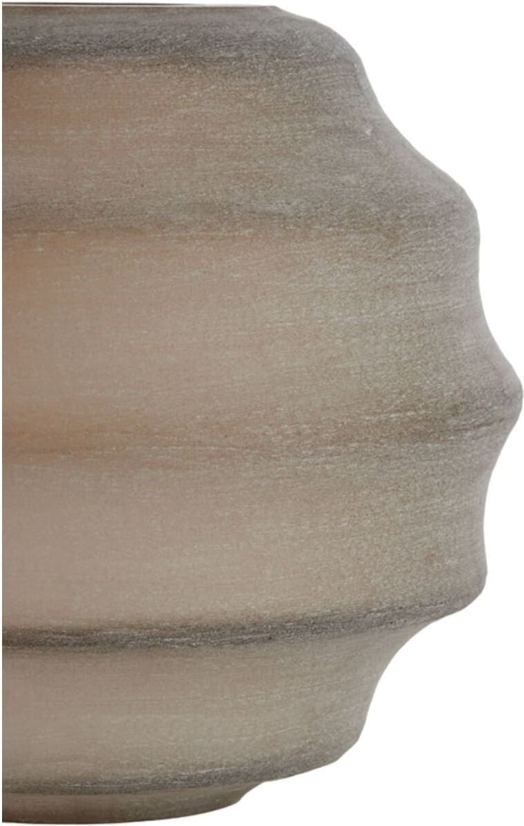 Vaas Nayoro - Glas Mat Licht Bruin Light & Living Vaas 5711482