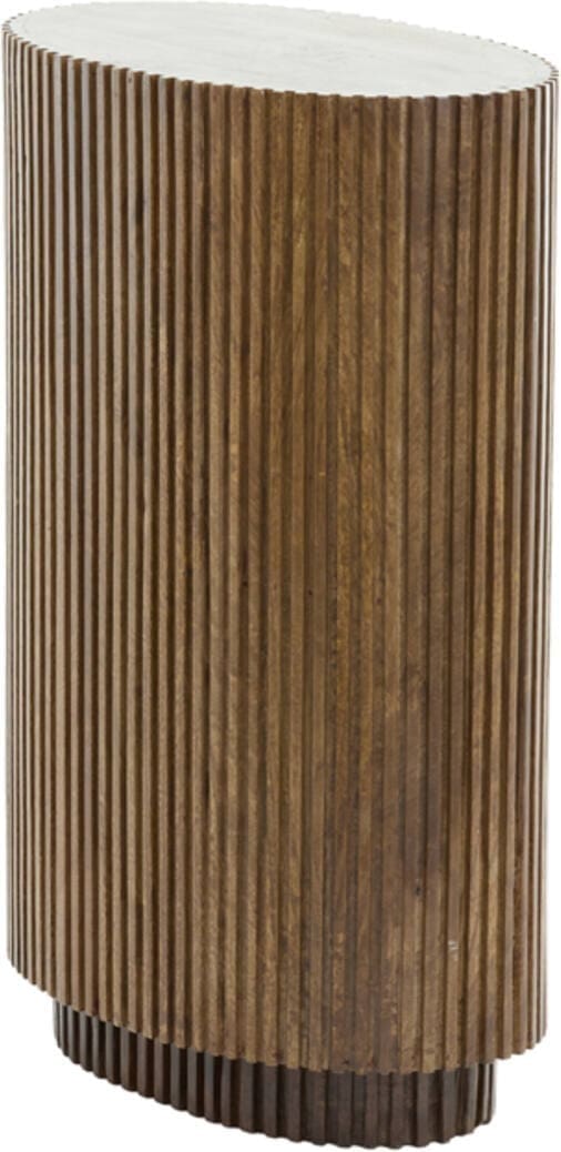 Zuil Dumosi - Hout Donker Bruin Light & Living Bijzettafel 5518783