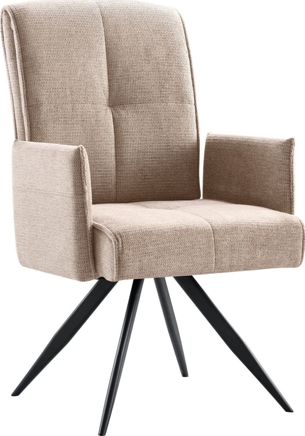 Profijt Meubel Armstoel Brooks draaibaar beige Beige|Wit Armstoel