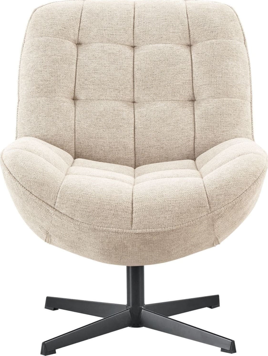 Profijt Meubel Draaifauteuil Morley beige Beige|Wit Draaifauteuil