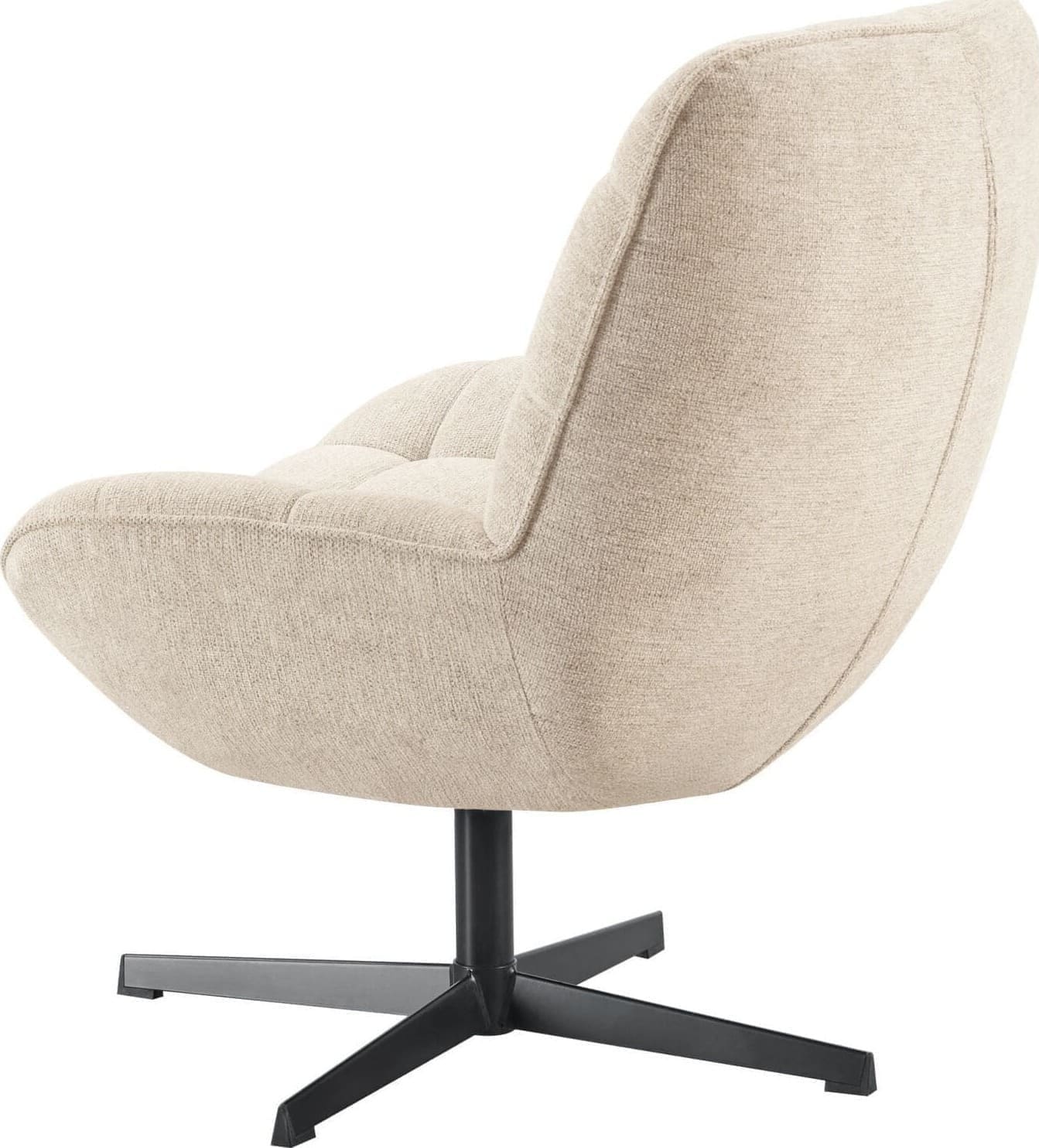 Profijt Meubel Draaifauteuil Morley beige Beige|Wit Draaifauteuil