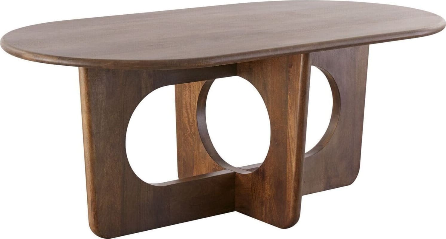 Profijt Meubel Eettafel Aseri 160x90 cm Deens ovaal Bruin|Naturel Eettafel