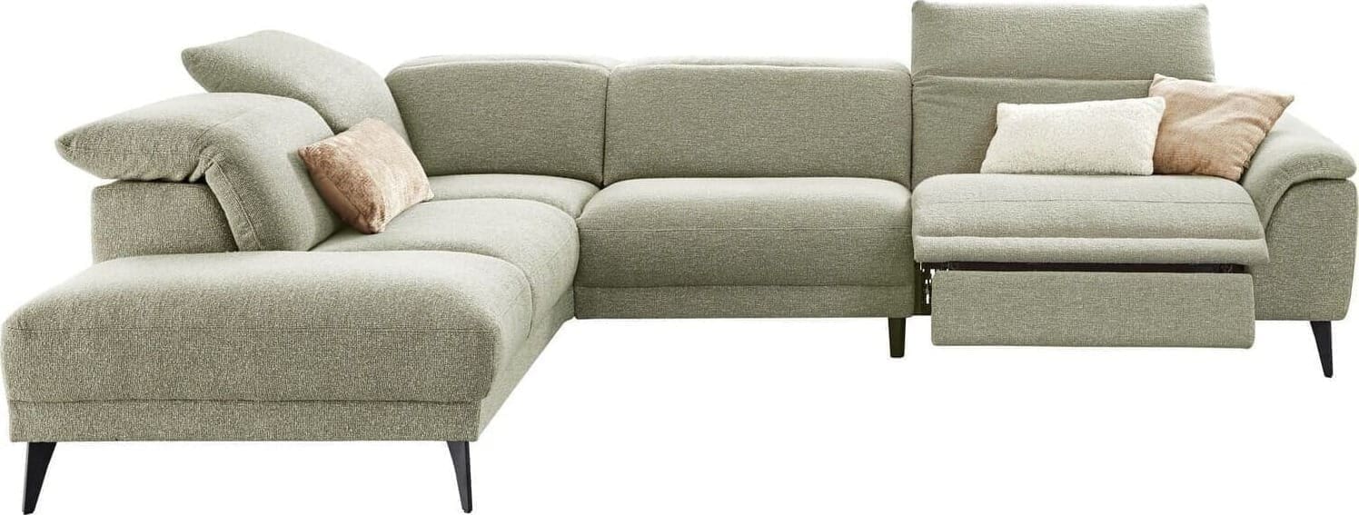 Profijt Meubel Hoekbank links Alunda groen relaxfunctie excellent comfort Groen Hoekbank