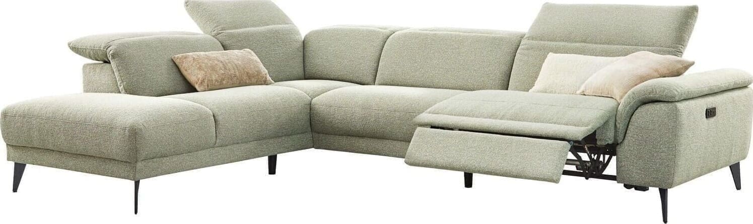 Profijt Meubel Hoekbank links Alunda groen relaxfunctie excellent comfort Groen Hoekbank