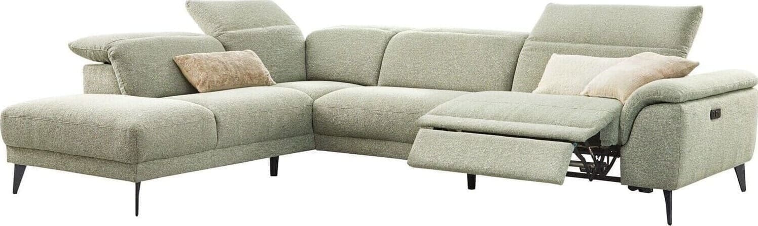 Profijt Meubel Hoekbank links Alunda groen relaxfunctie premium comfort Groen Hoekbank
