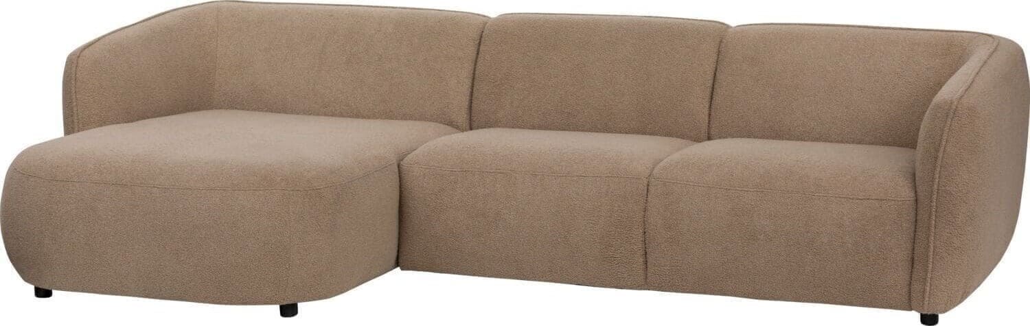 Profijt Meubel Hoekbank links Harper bruin basic comfort Bruin Hoekbank