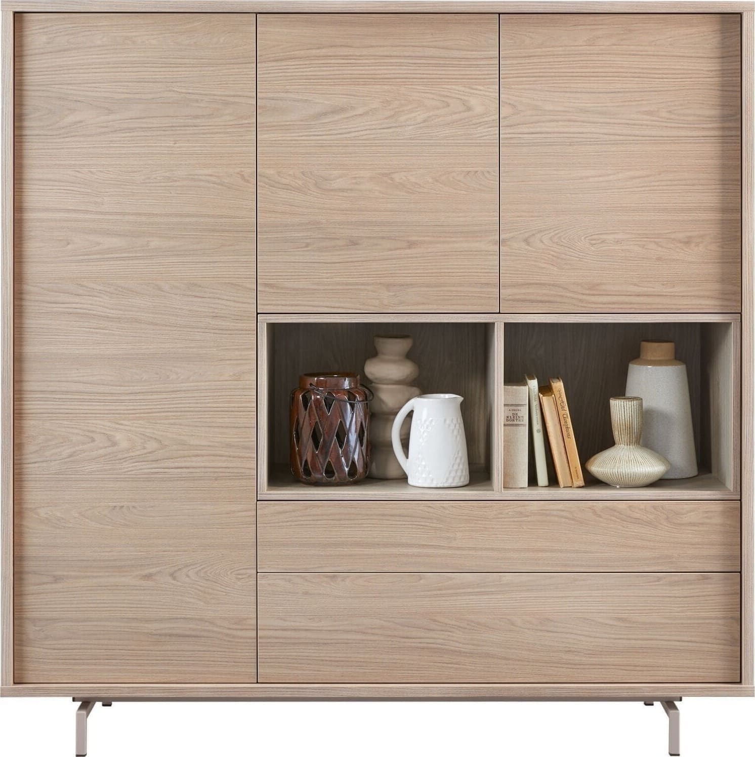 Pronto Wonen Opbergkast Famosa bruin 150x150x45 cm Bruin Opbergkast