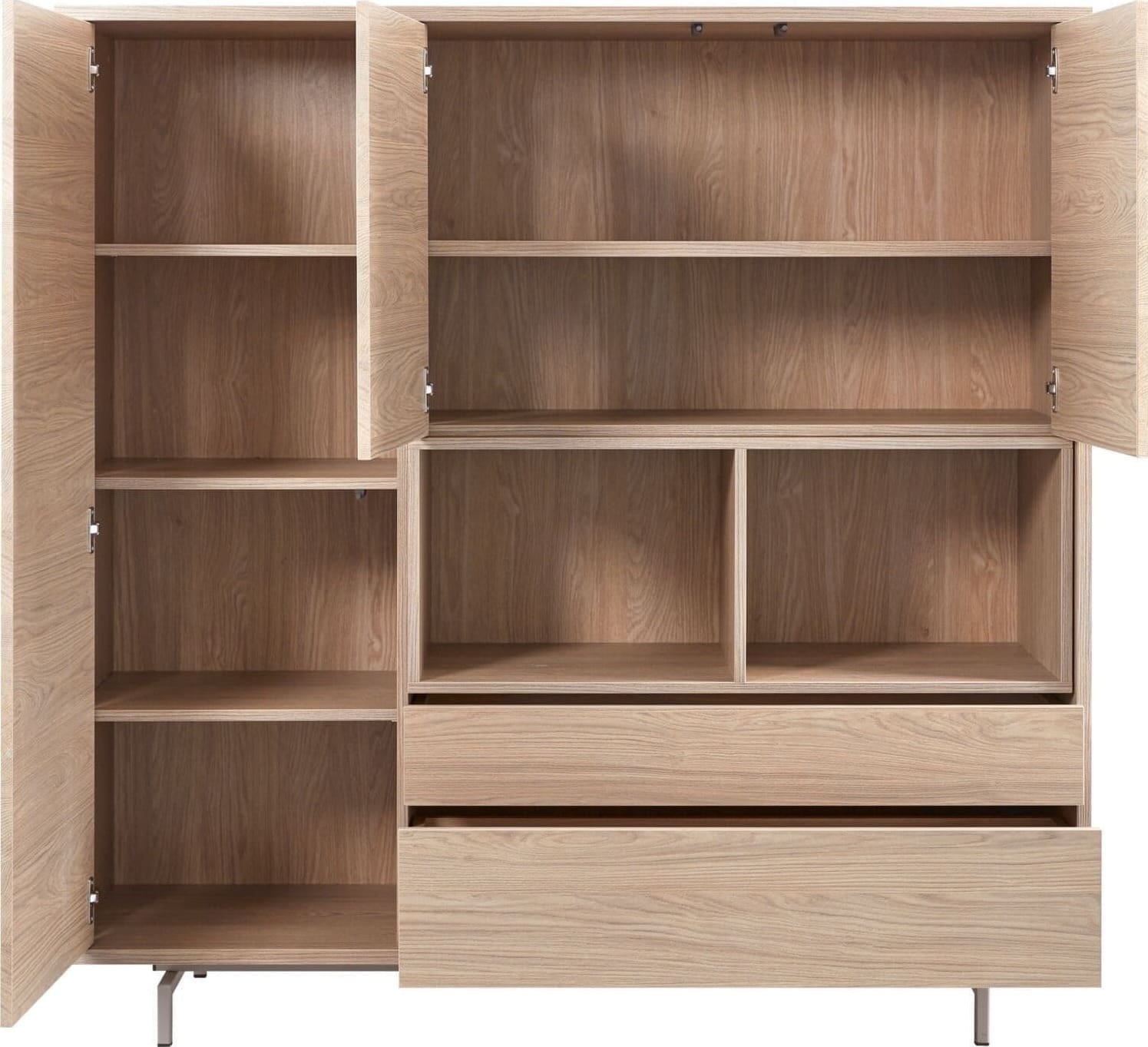 Pronto Wonen Opbergkast Famosa bruin 150x150x45 cm Bruin Opbergkast