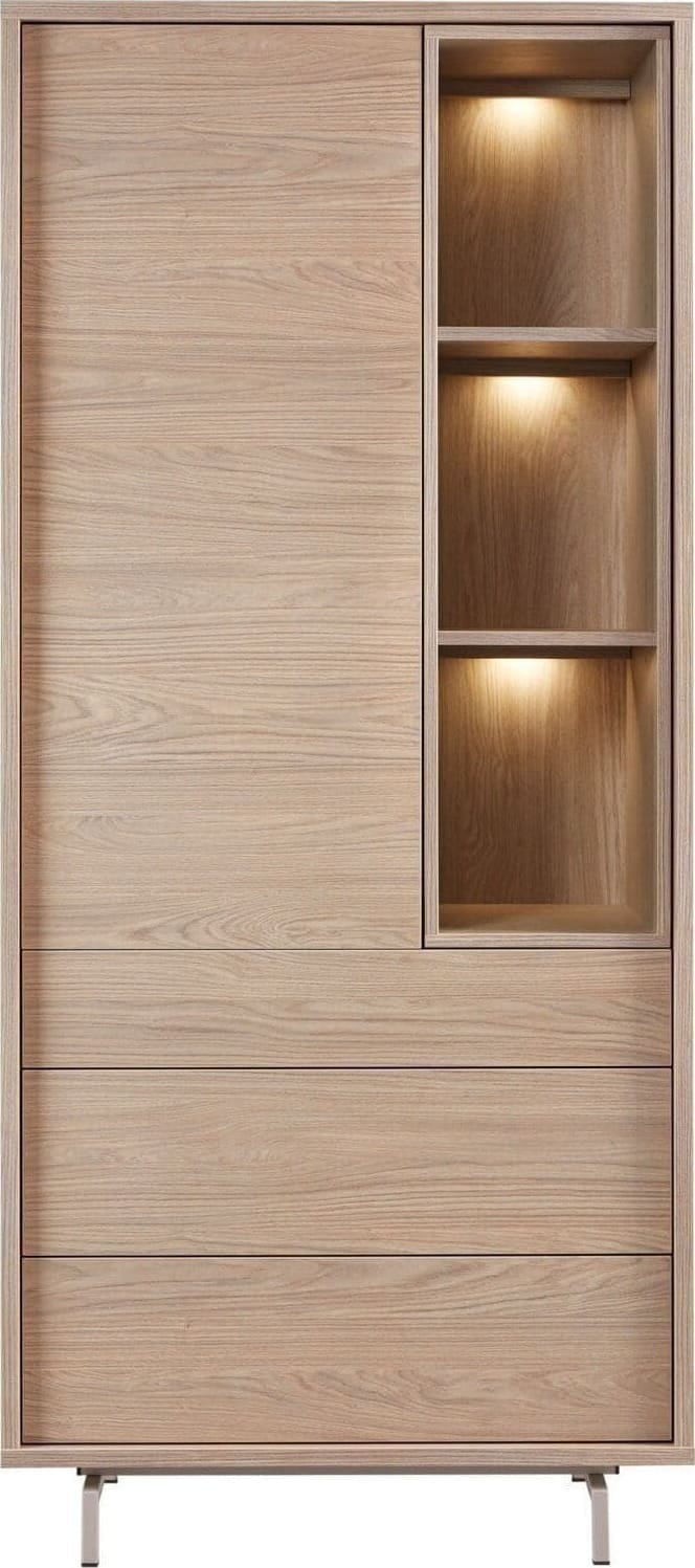 Pronto Wonen Opbergkast Famosa bruin 187x83x45 cm Bruin Opbergkast