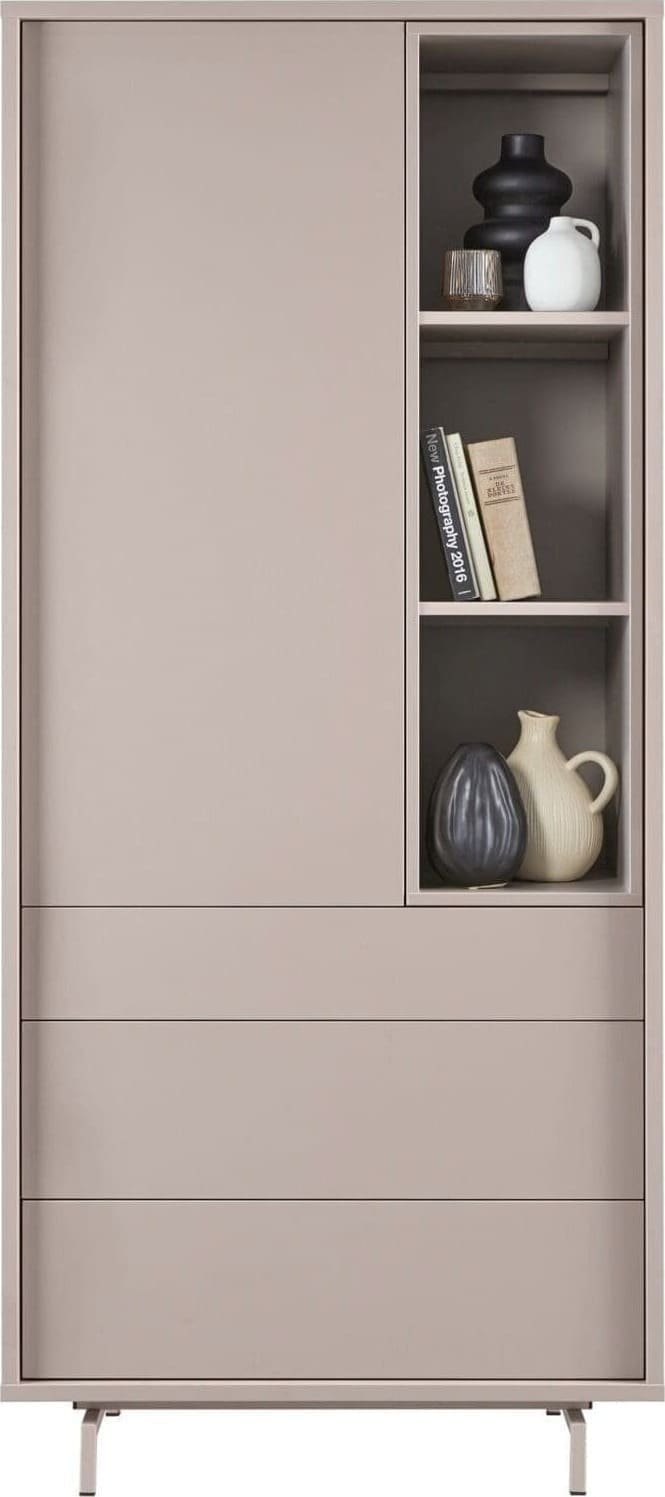 Pronto Wonen Opbergkast Famosa grijs 187x83x45 cm Grijs Opbergkast